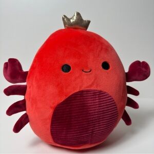 KELLYTOY ORIGINAL SQUISHMALLOWS Georgios Crab with Crown Stuffed Plush 2022 9”
